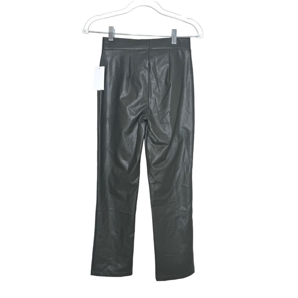 NWT SANCTUARY Women's Carnaby Kick Crop Pant Faux Leather - Picture 5 of 8